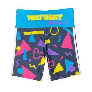 Disney Original Retro 80’s Walt Disney World Geometric Spandex Shorts - Sz Small